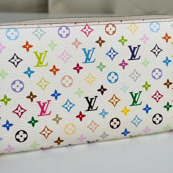 Louis Vuitton Multicolor White Wallet with Colorful Monogram Design - Picture 6 of 8